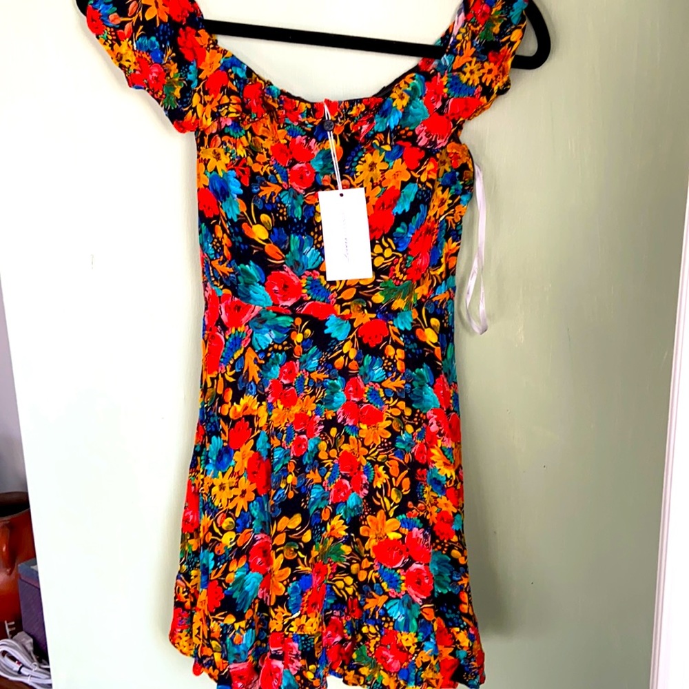 Floral off the shoulder dress - brand new